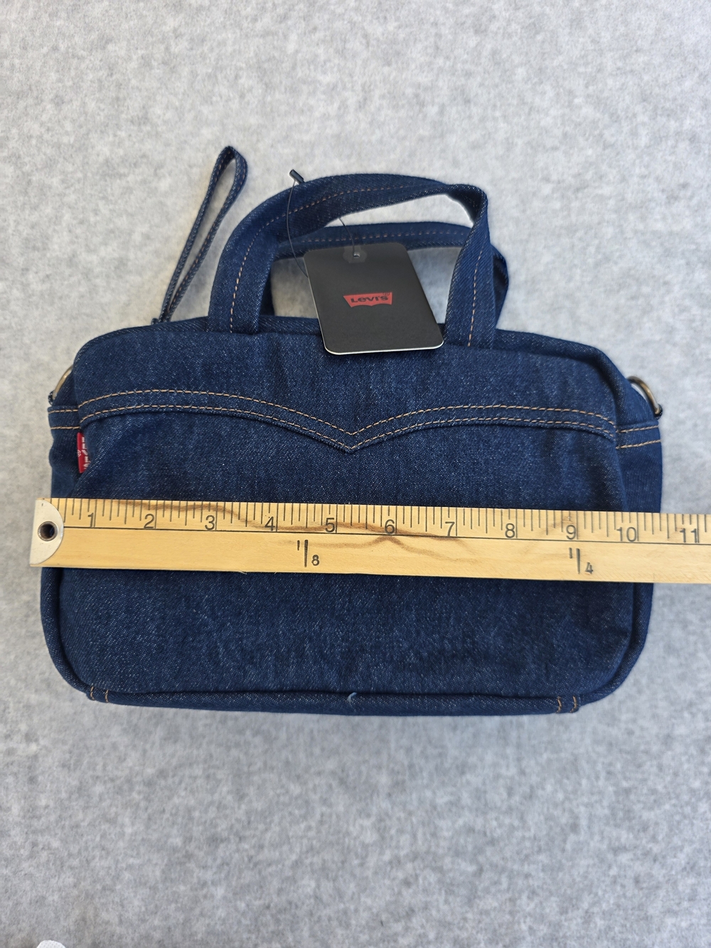Levi's Women Presley Top Handle Bag in Dark Blue NWT - Picture 3 of 11